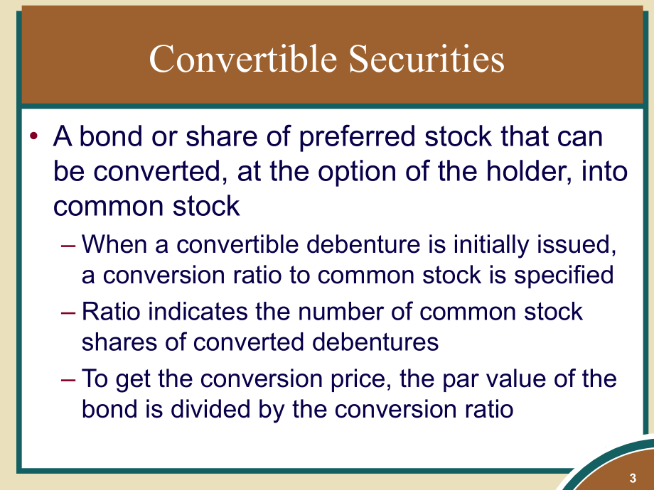 Convertibles, Warrants, and Derivatives_第3页