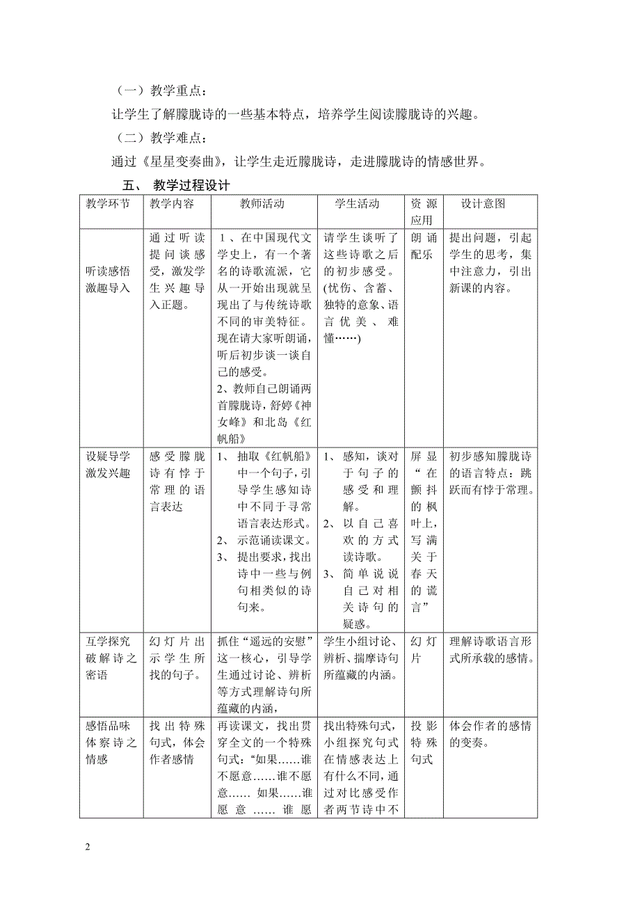 《星星变奏曲》教学案例（横县民族中学韦德凤）_第2页