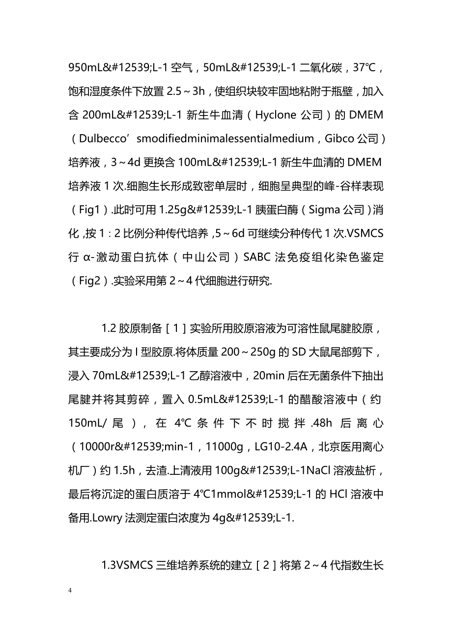 兔血管平滑肌细胞三维培养模型的建立_第4页