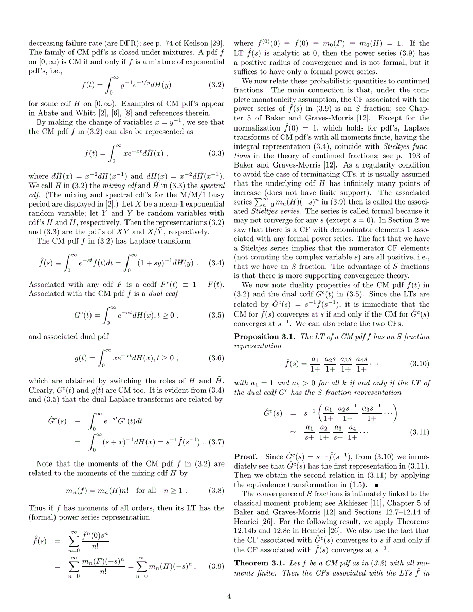 Computing Laplace transforms for numerical inversion via continued fractions_第4页