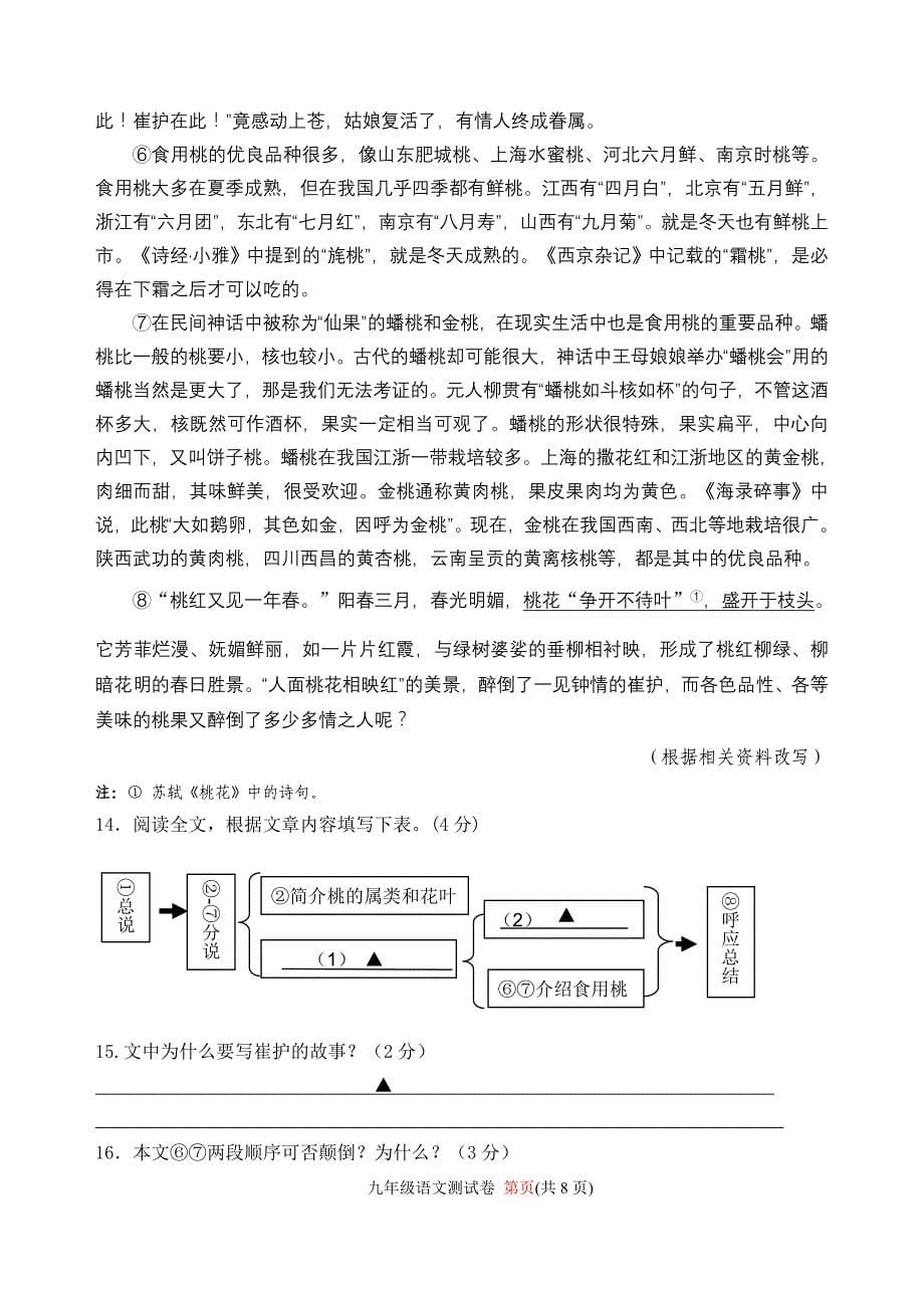 2011年玄武区初三语文二模试卷_第5页