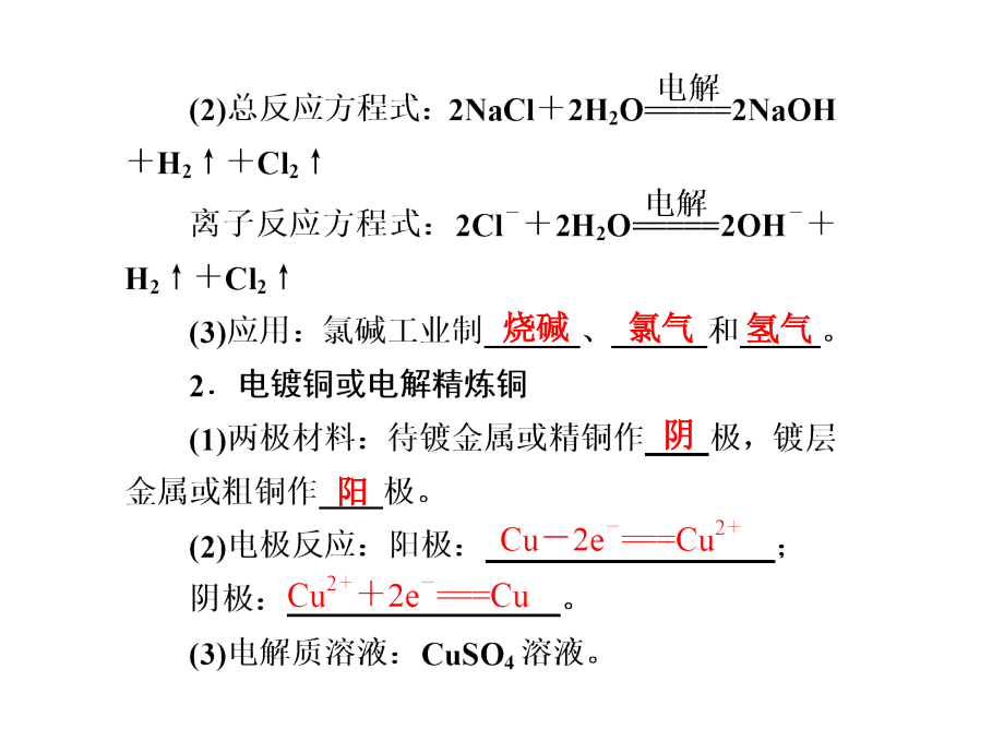 2013年广东化学高考冲刺总复习精品课件：第八章 第3讲 电解池、金属的电化学腐蚀与防护_第2页