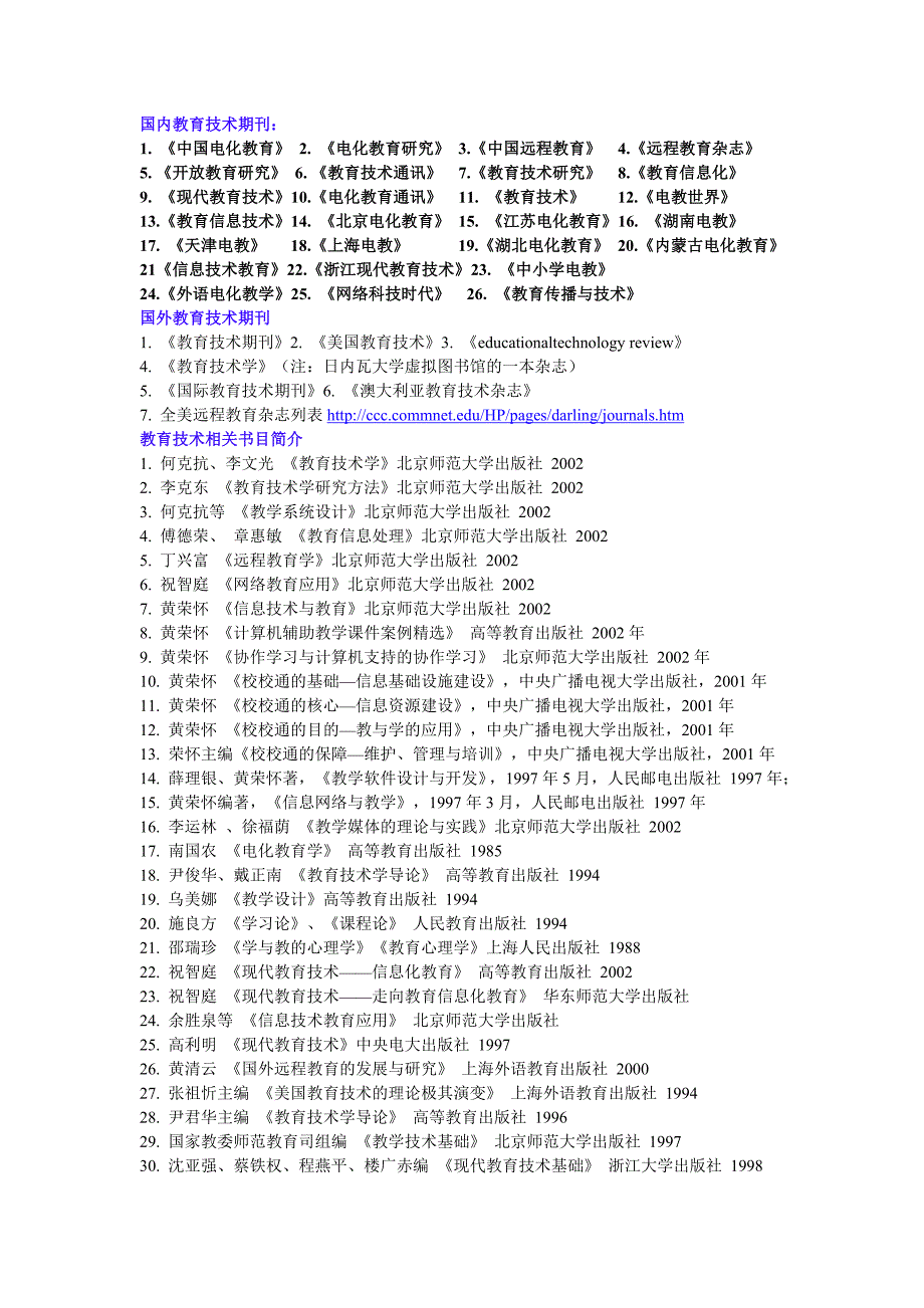 国内教育技术期刊_第1页