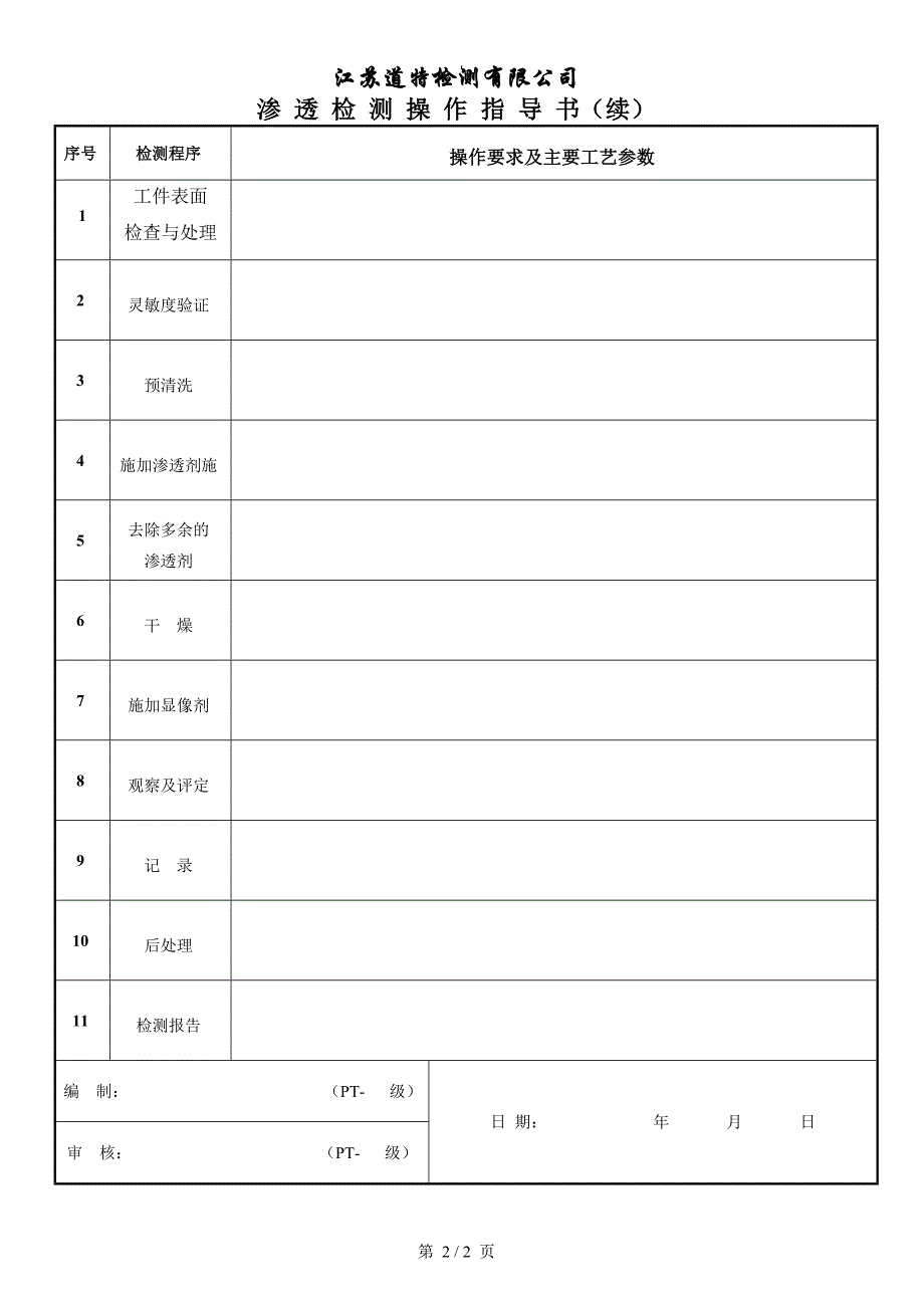 渗透检测操作指导书_第2页