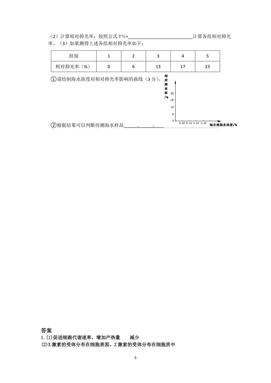 2013届高三非选择题强化训练(第八周)_第5页