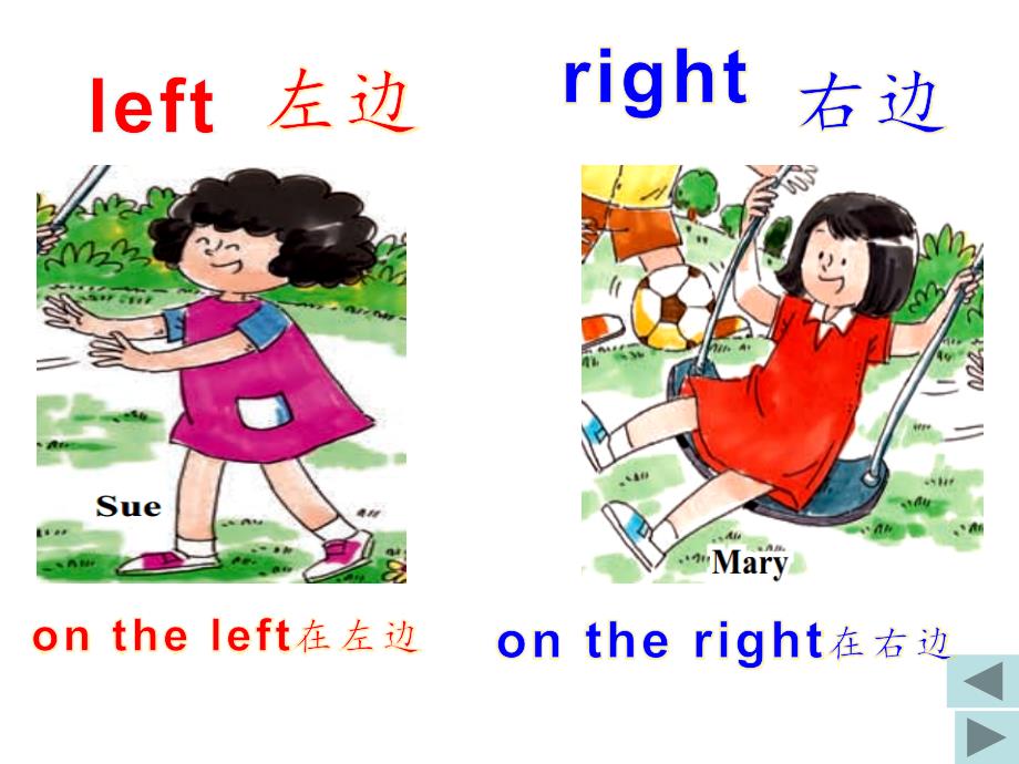 Lesson 5 Who is on the left of Mary接力版三年级_968349_第3页