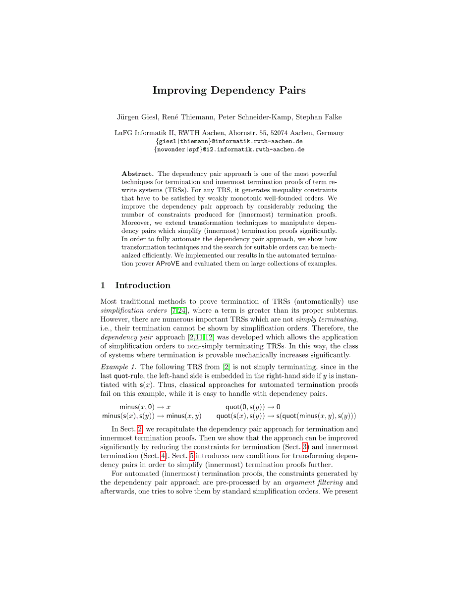 Improving dependency pairs_第1页