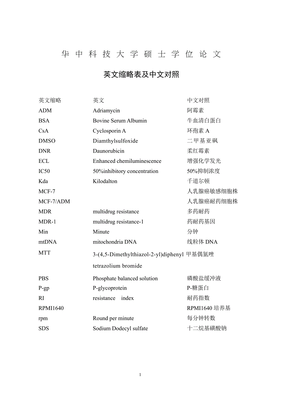 P-糖蛋白在人乳腺癌细胞MCF-7ADM线粒体上的定位研究（毕业设计-妇产科学专业）_第4页