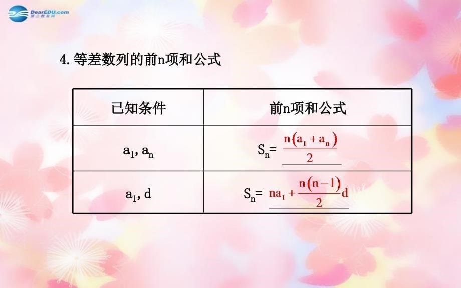 【全程复习方略】2014版高考数学 第五章 第二节 等差数列课件 理 苏教版_第5页