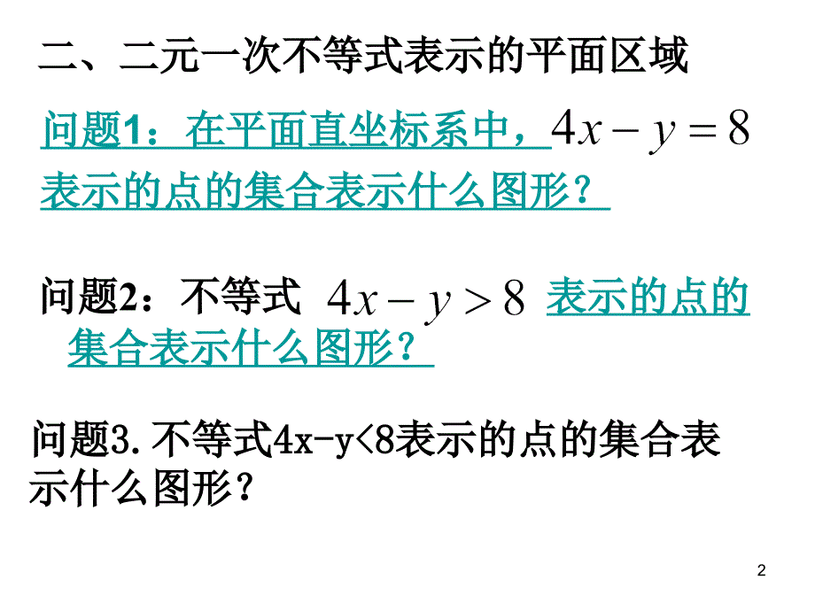 二元一次不等式组与平面区域_第2页