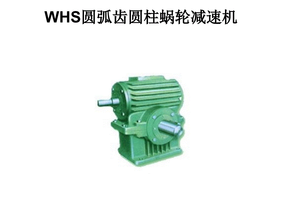 减速机——WHS圆弧齿圆柱蜗轮_第2页