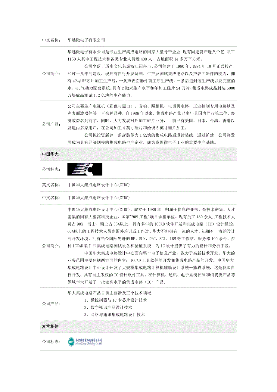 【2017年整理】世界著名IC厂家1_第4页