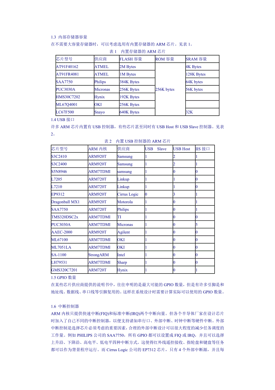 32位RISCCPUARM芯片的应用和选型_第2页