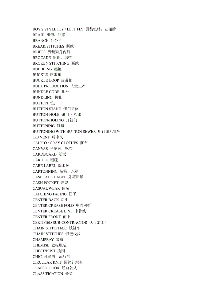 外贸服装英语词典_第3页