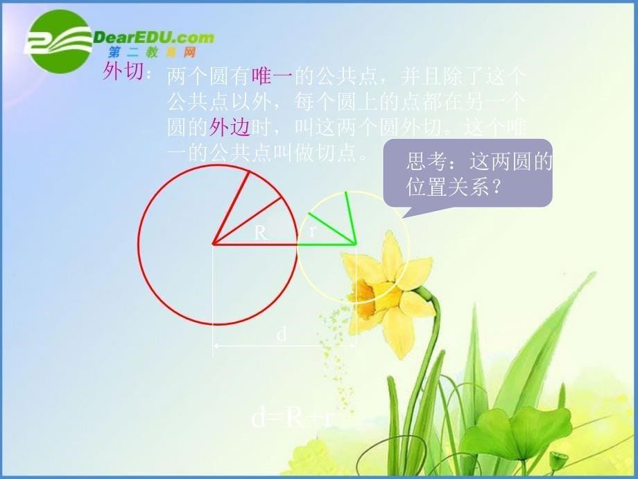 九年级数学下册 ：3.3圆与圆的位置关系课件浙教版(1)_第5页