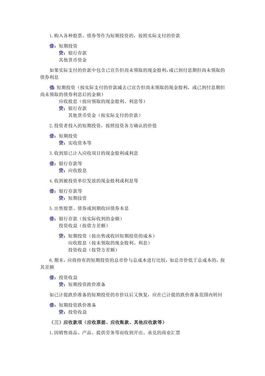 小企业会计分录_第5页