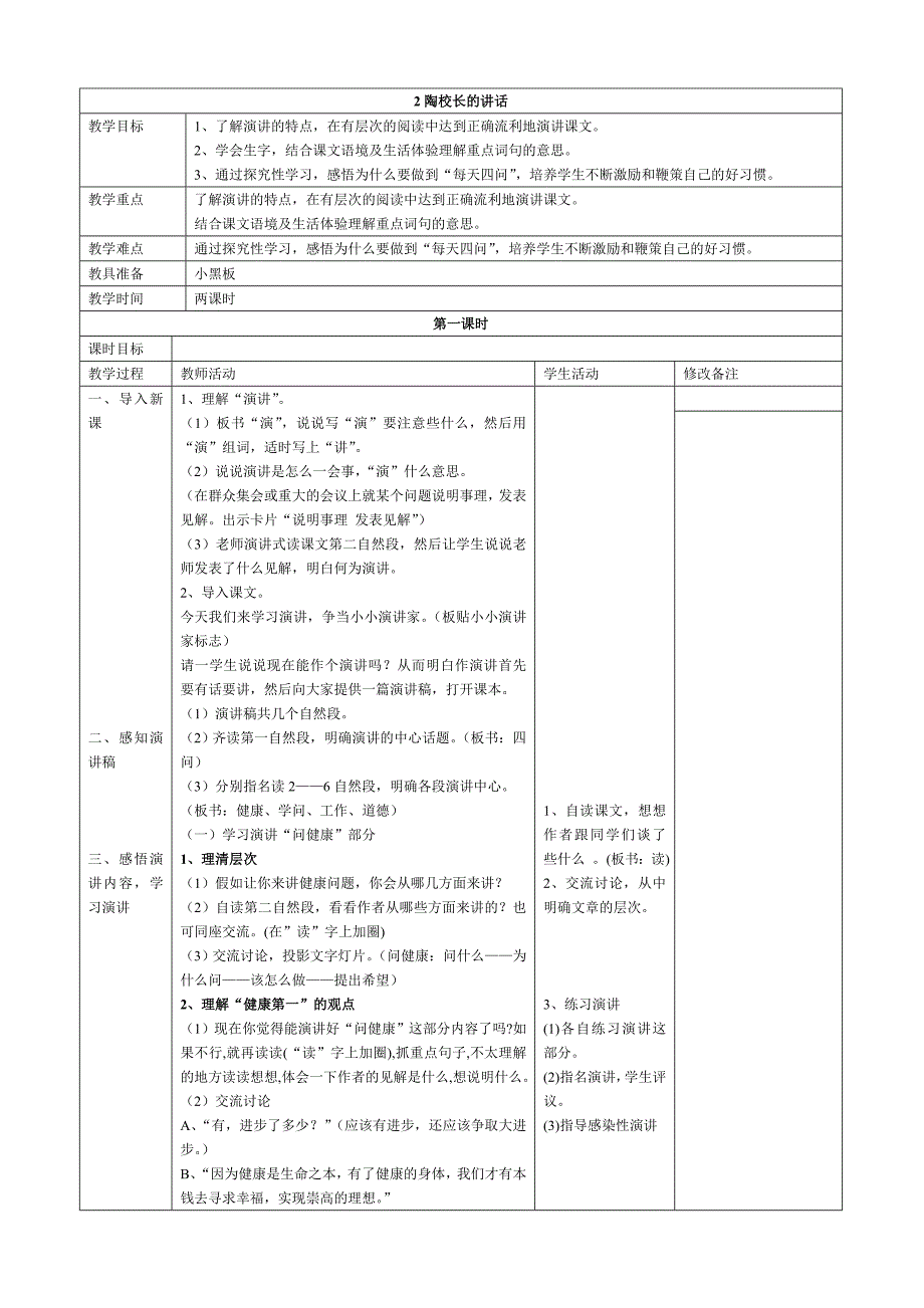 2陶校长的讲话_第1页