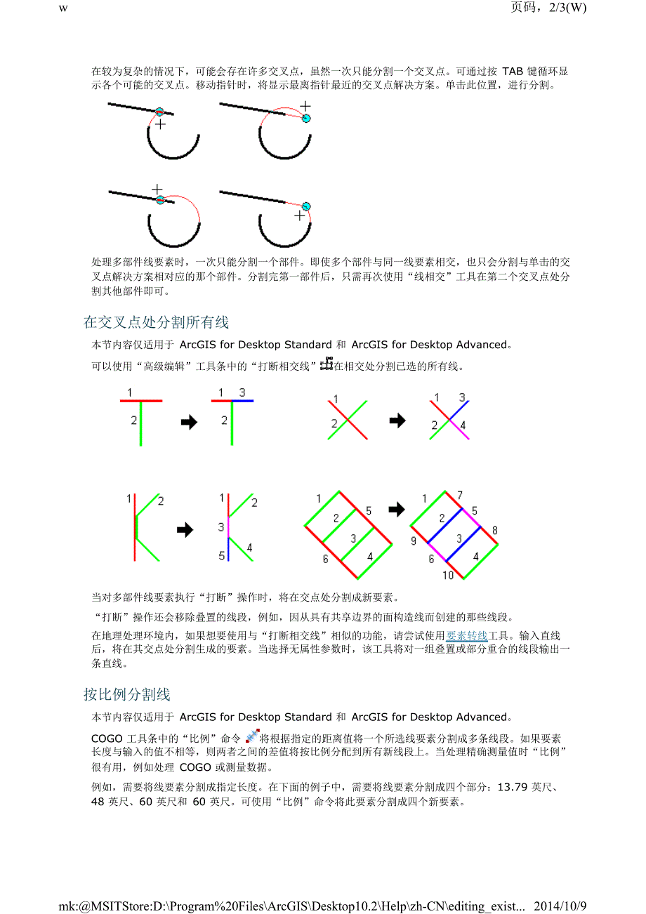 ArcGIS分割线要素的方法_第2页