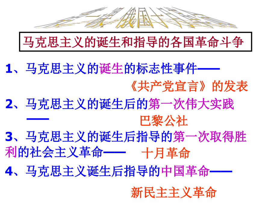 人教版九年级下册世界历史全册复习ppt课件_第3页