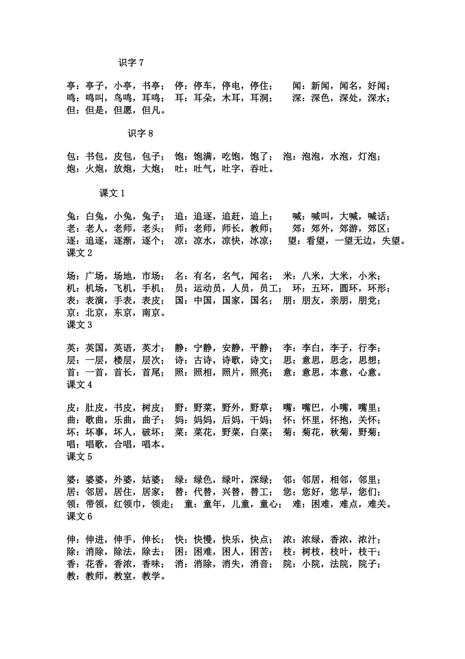 二年级上册生字扩词_第2页