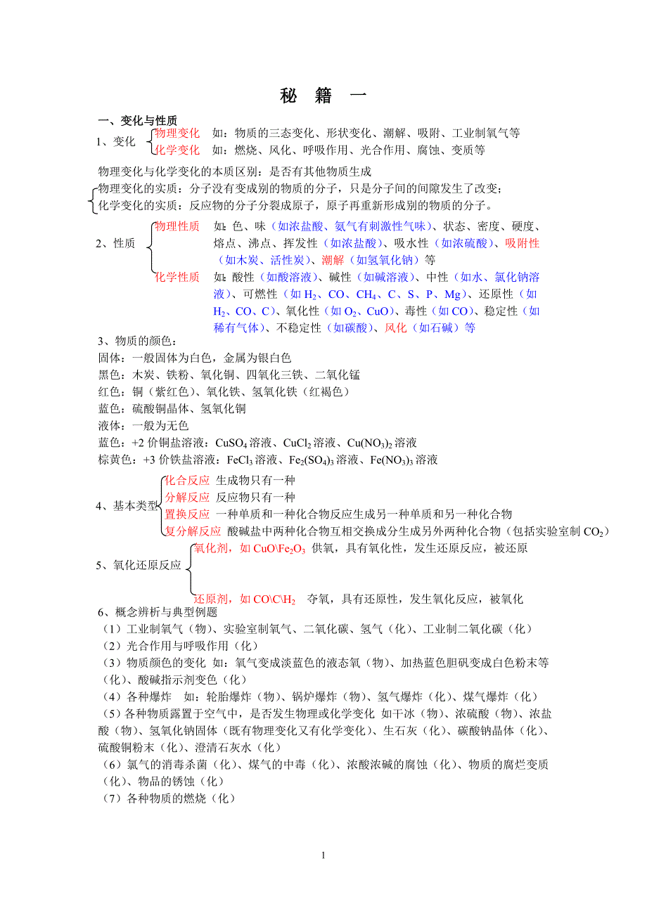 初中化学总复习一_第1页