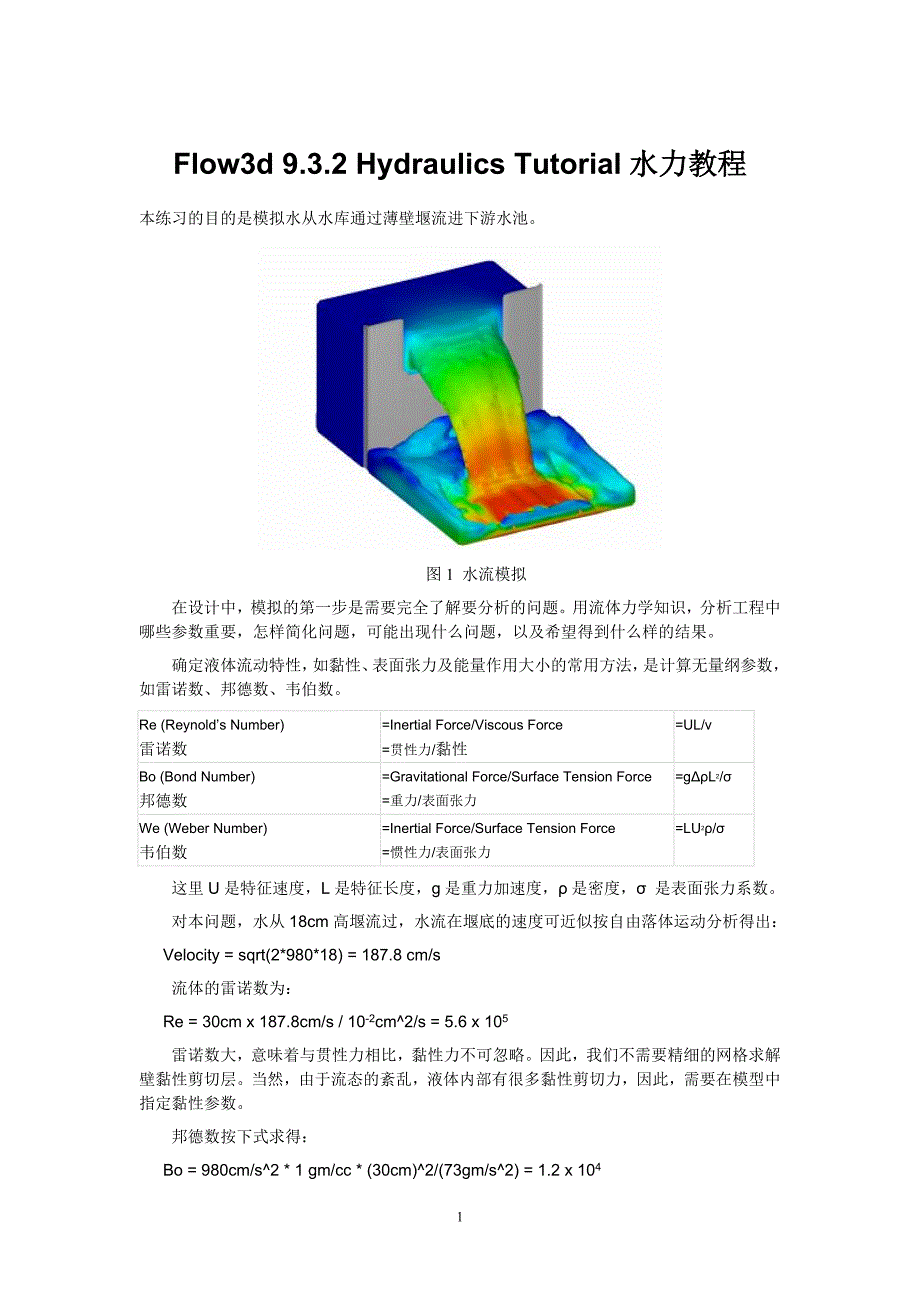 flow3d Hydraulics教程_第1页