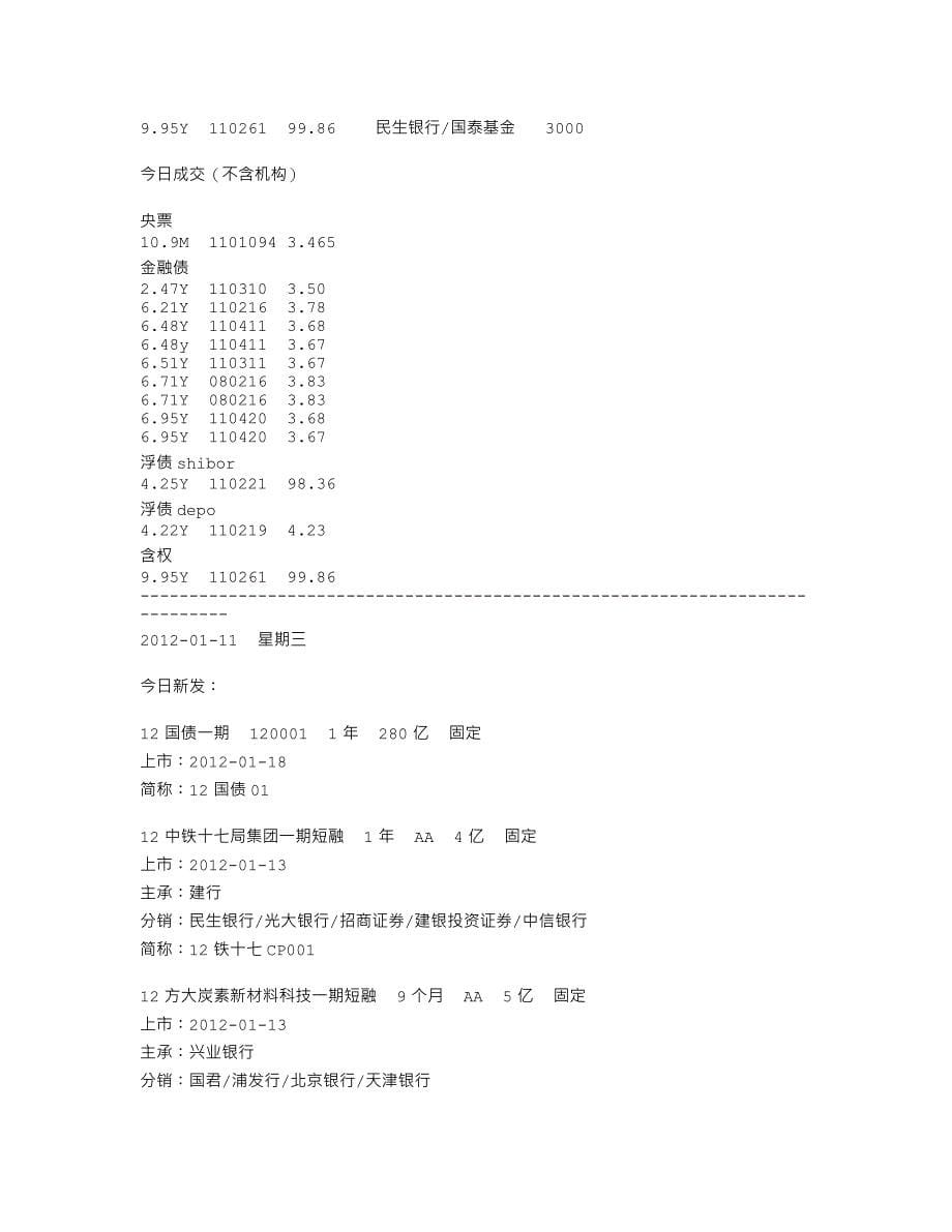 新发上市-成交记录2012-01-09_第5页