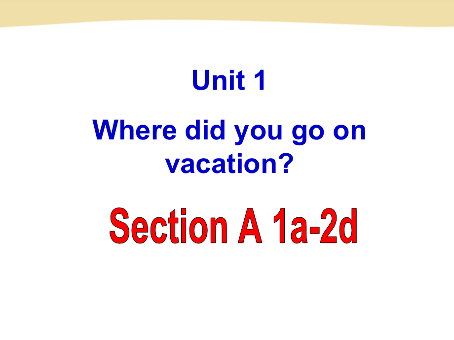 人教版八年级英语unit1_Where_did_you_go_on_vacation_Section_A-1课件_第2页