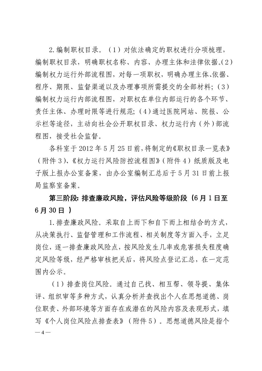 开展廉政风险防控规范权力运行机制建设实施方案_第4页