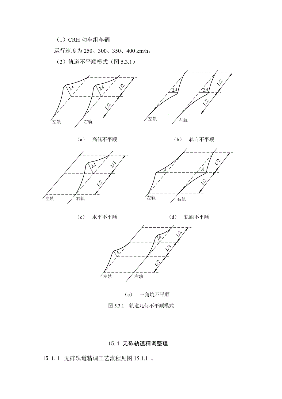 我国高速铁路轨道不平顺维修管理标准_第3页