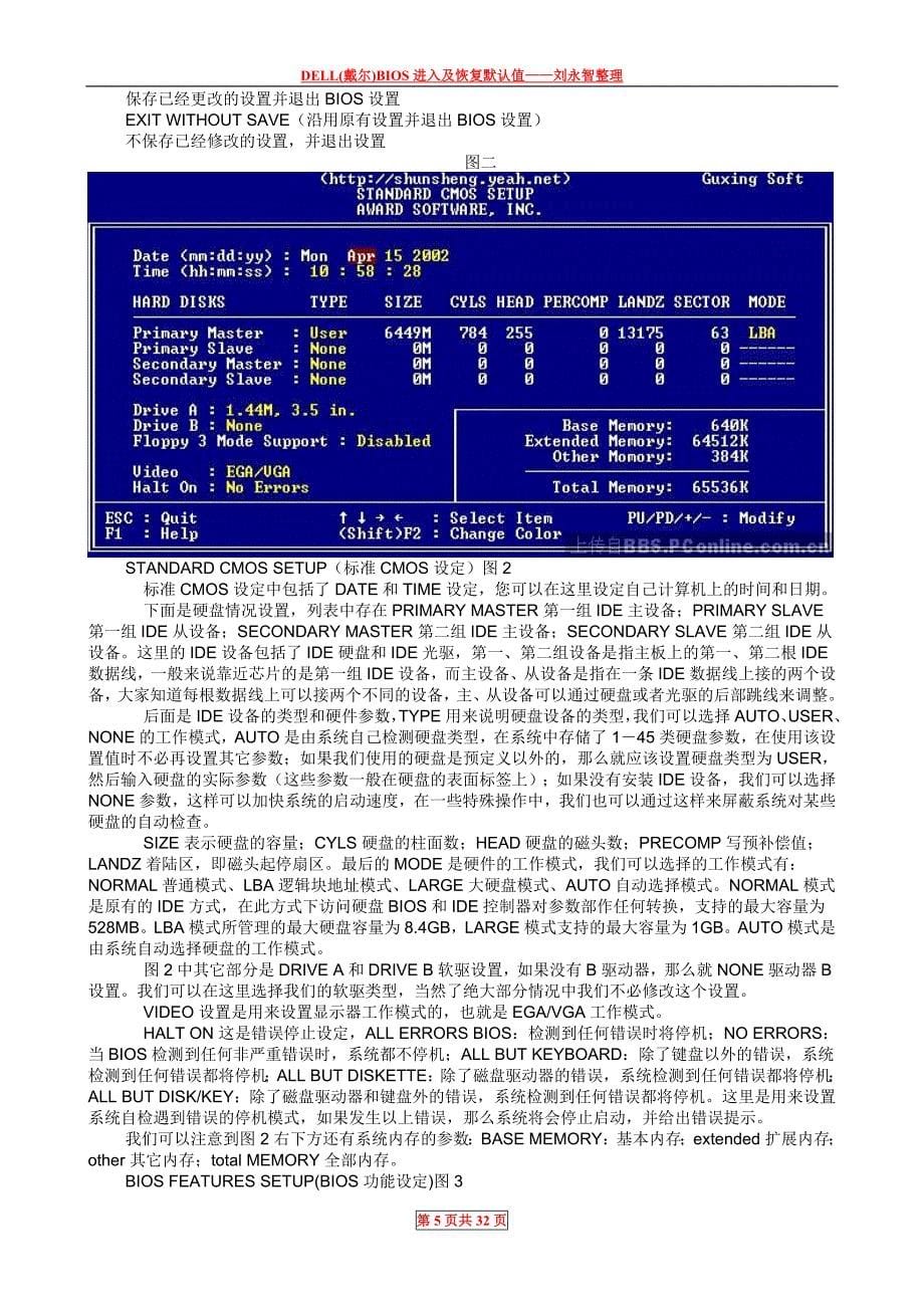 DELL(戴尔)BIOS进入及恢复默认值_第5页