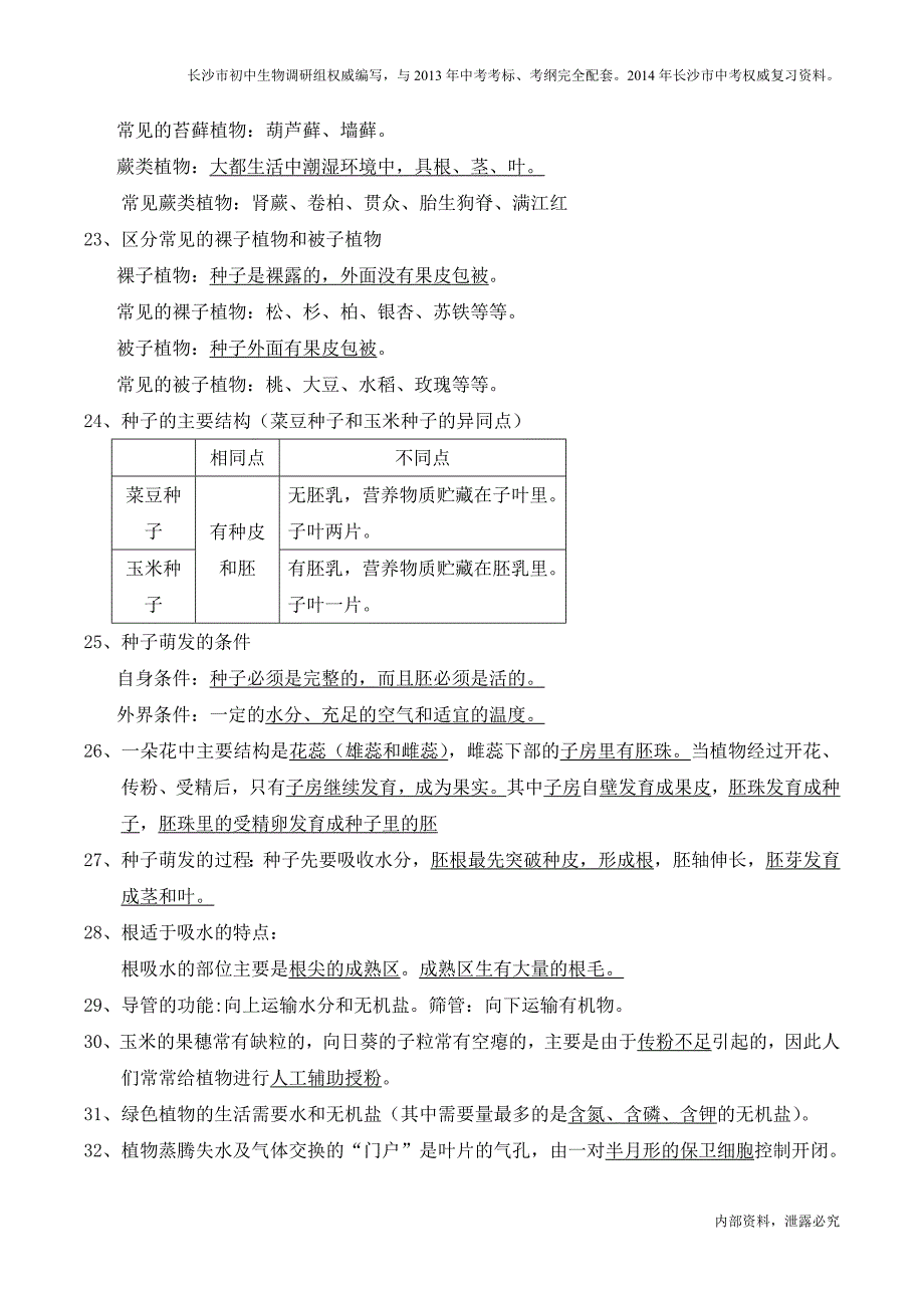 2014年初中生物会考复习资料_第4页