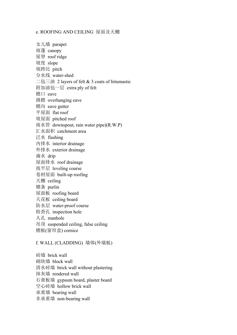 建筑学常用词汇_第4页