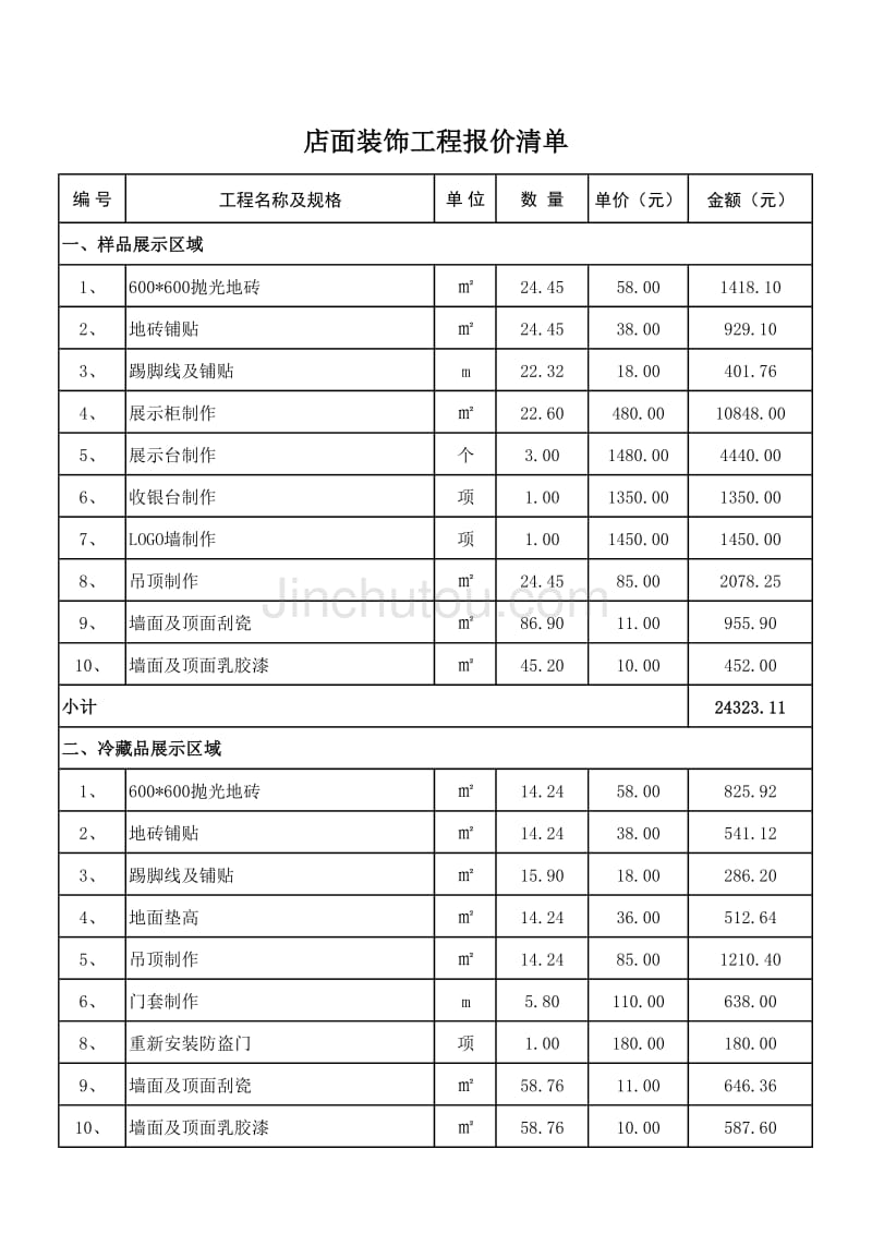 店面装修报价_第1页