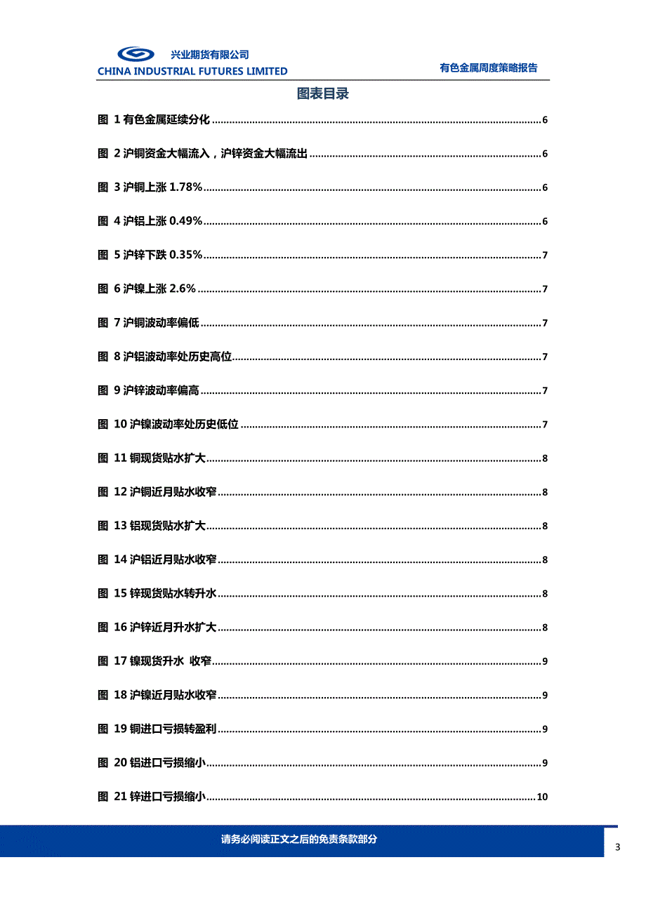 有色整体偏强，多单继续持有兴业期货研究咨询部_第3页