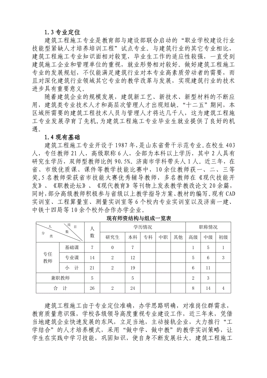 专业二建筑专业建设计划1210182_第2页