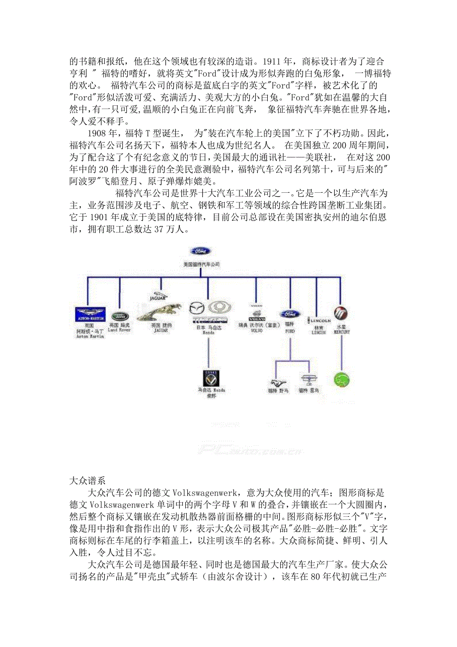 世界著名汽车品牌关系图_第2页