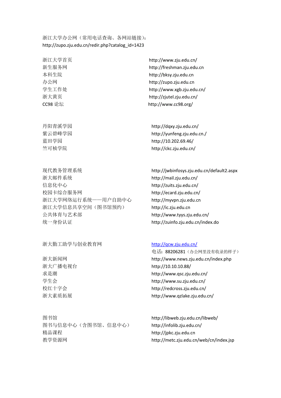 浙大常用网址导航_第1页