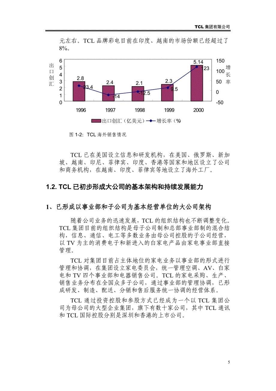 TCL集团提高国际竞争力方案_第5页