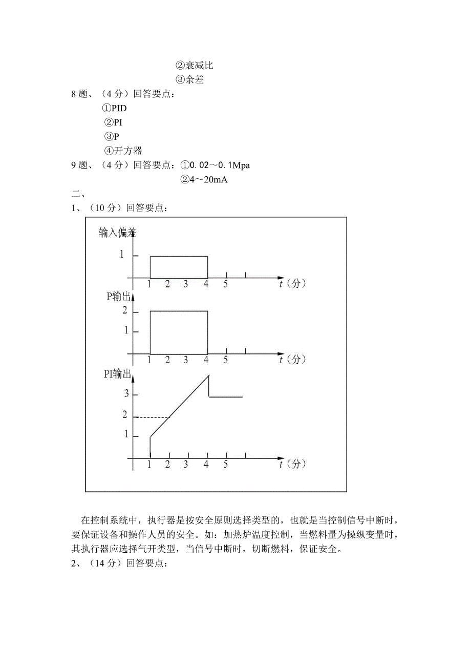 化工仪表与自动化复习试卷001_第5页