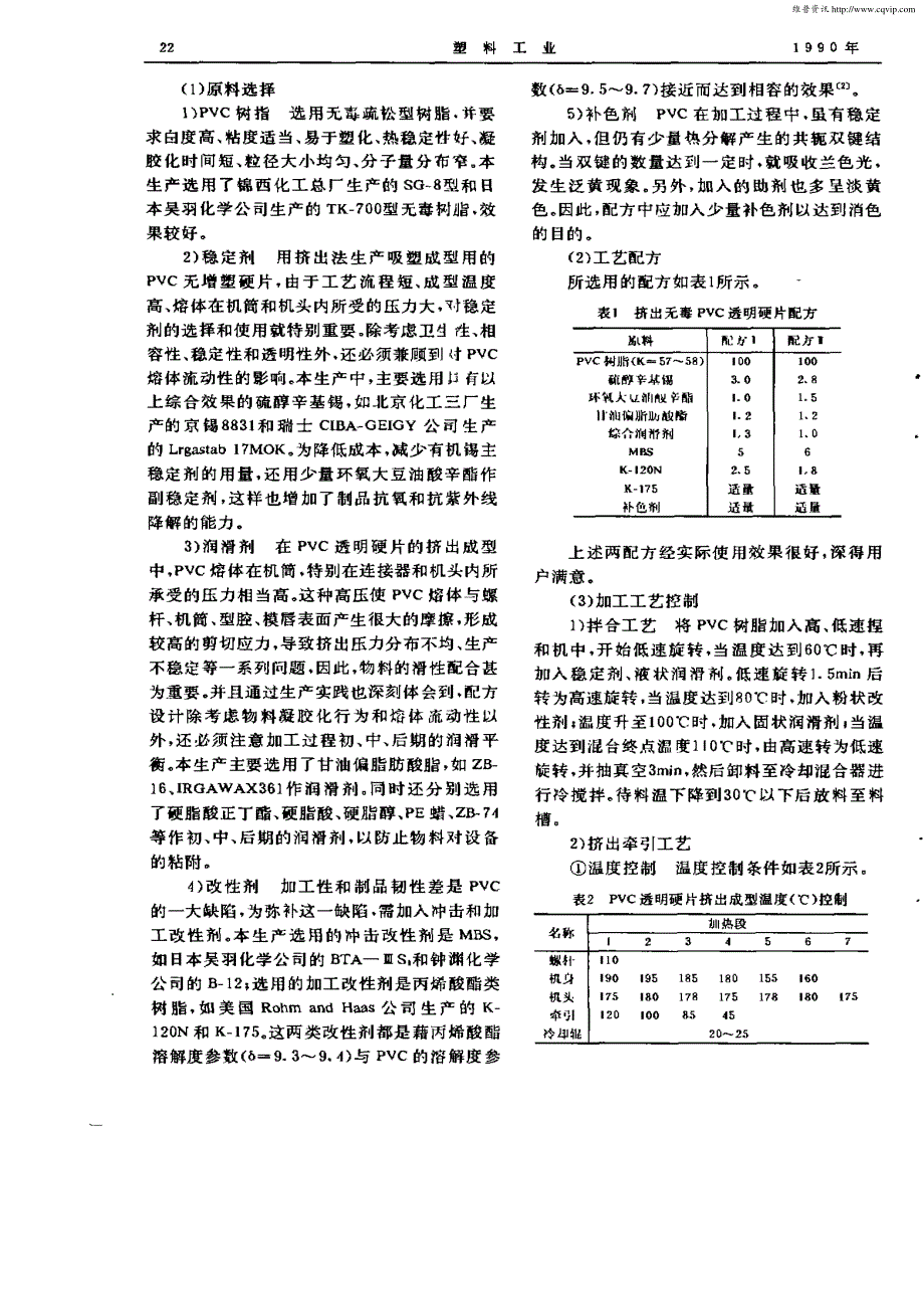 PVC透明硬片挤出成型工艺_第2页