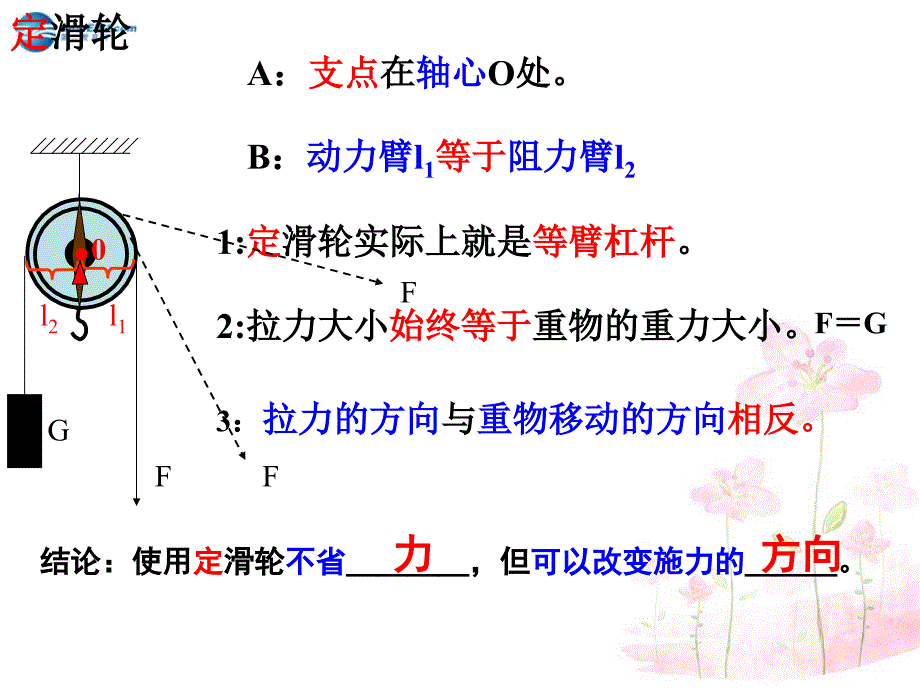 八年级物理下册 第九章 第二节 滑轮（第2课时）课件 （新版）北师大版_第4页