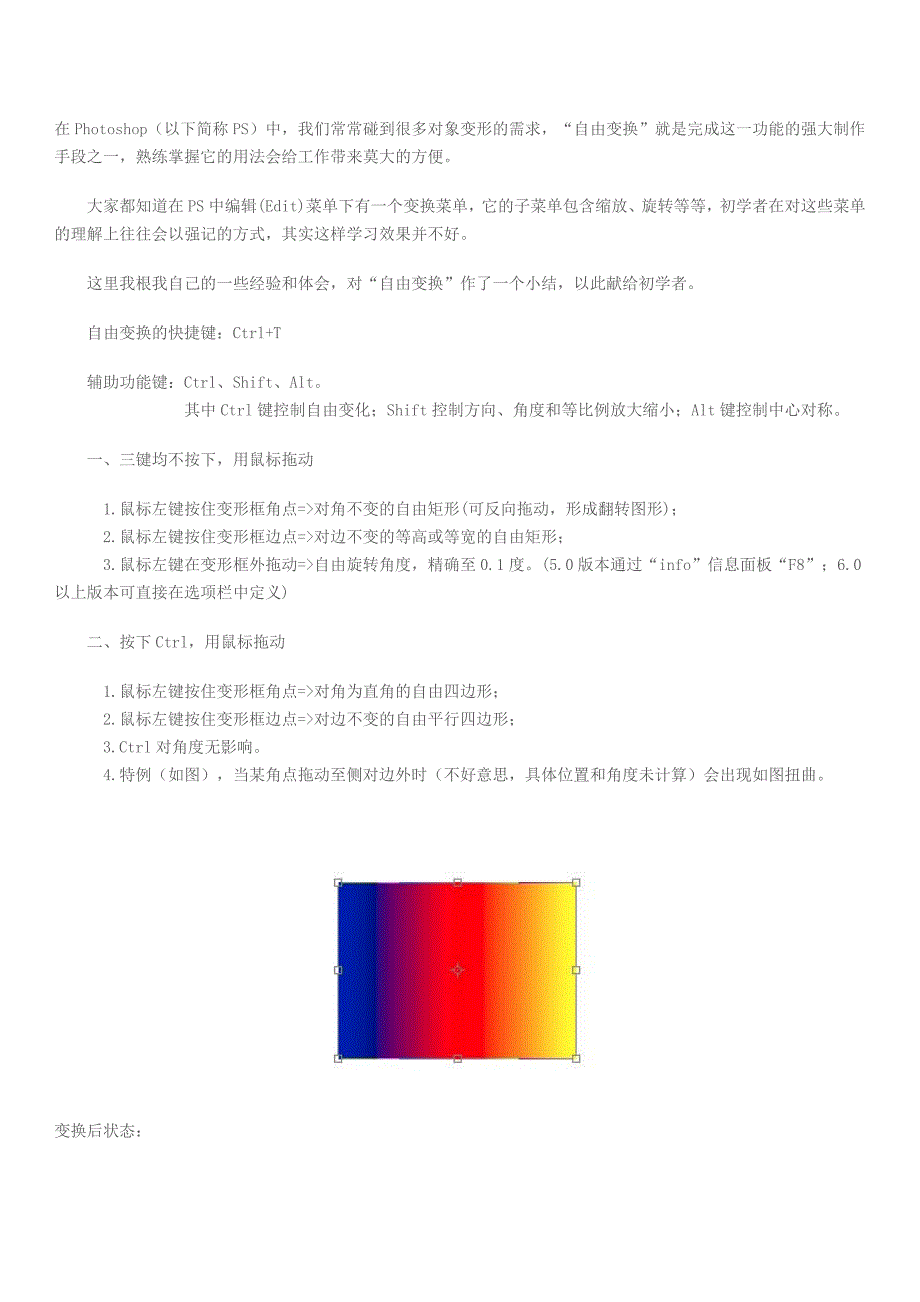 PS教你如何玩转“自由变换”_第1页