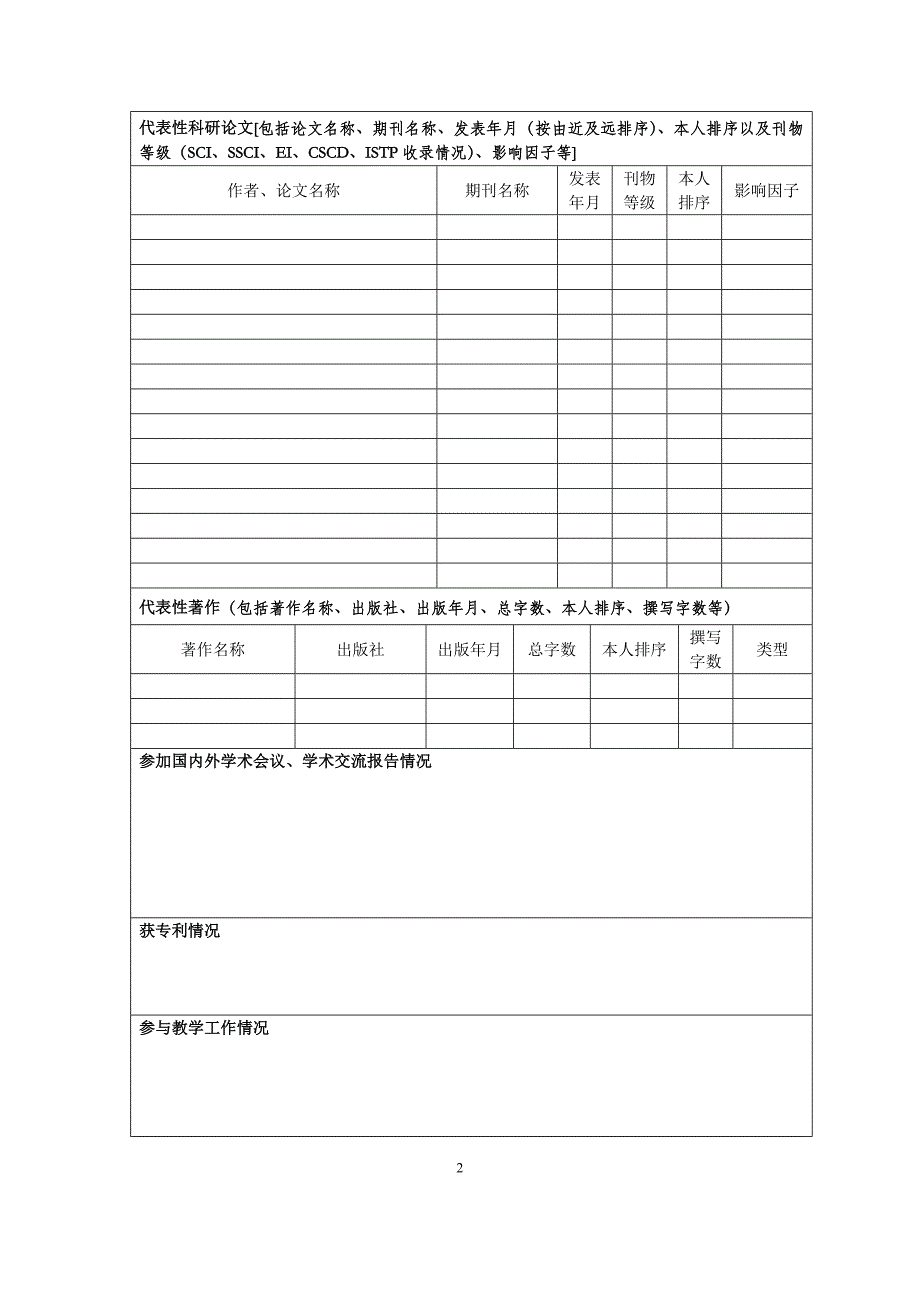 华东师范大学晨晖学者计划申请表_第3页