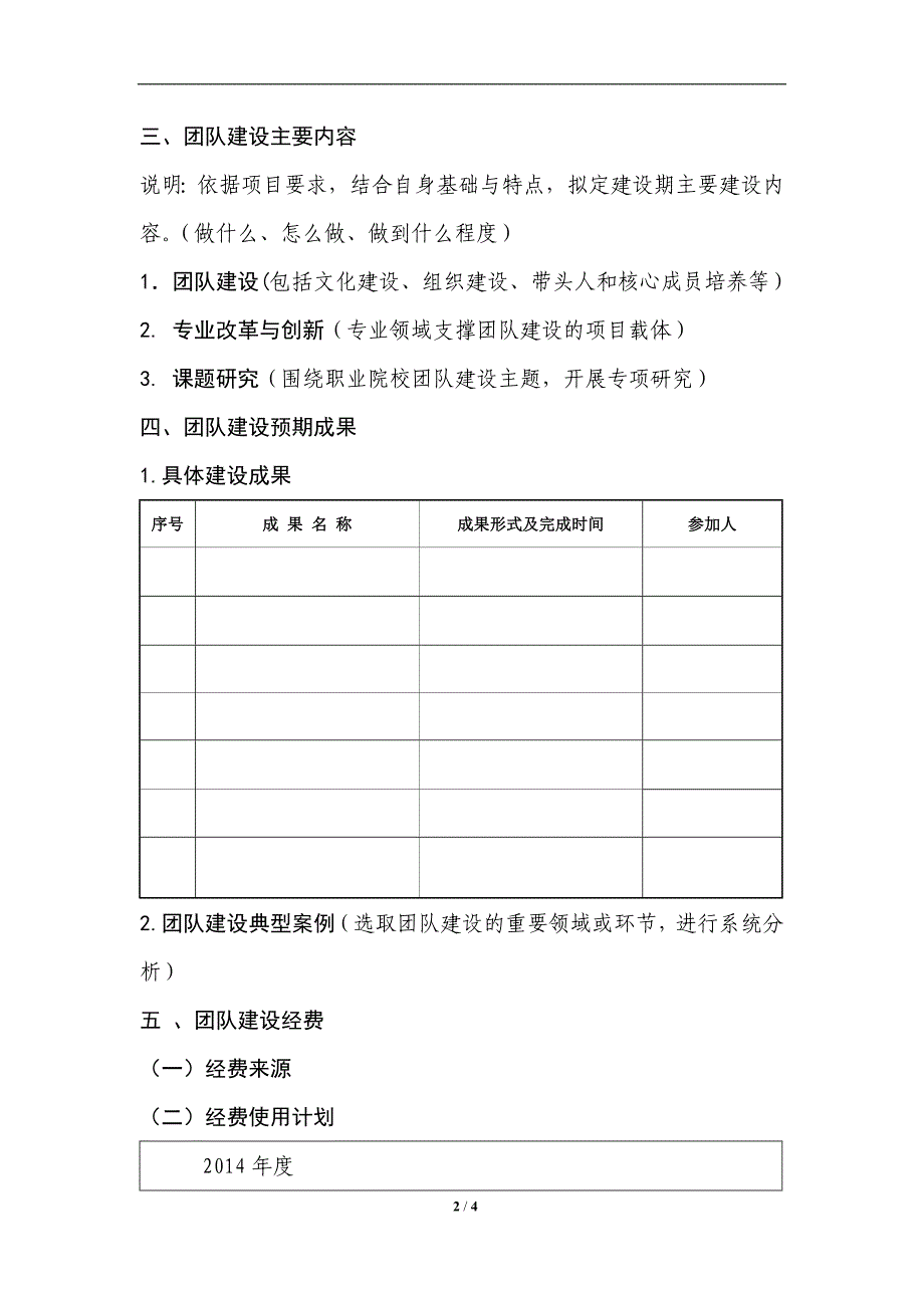 团队建设计划实施方案(格式参考)_第2页