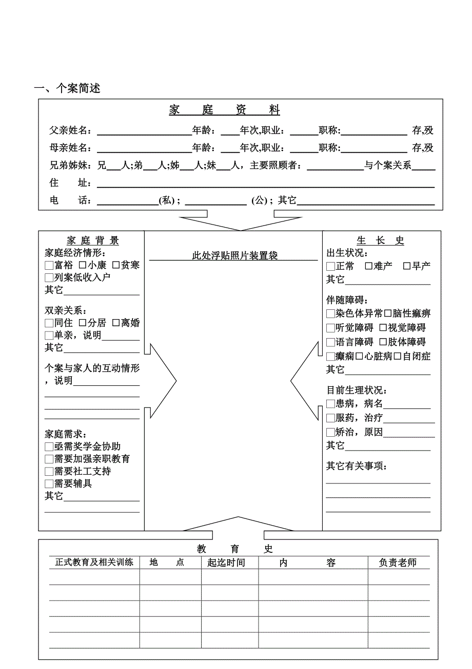 启智学校学生个别化教育计划(使用)_第2页