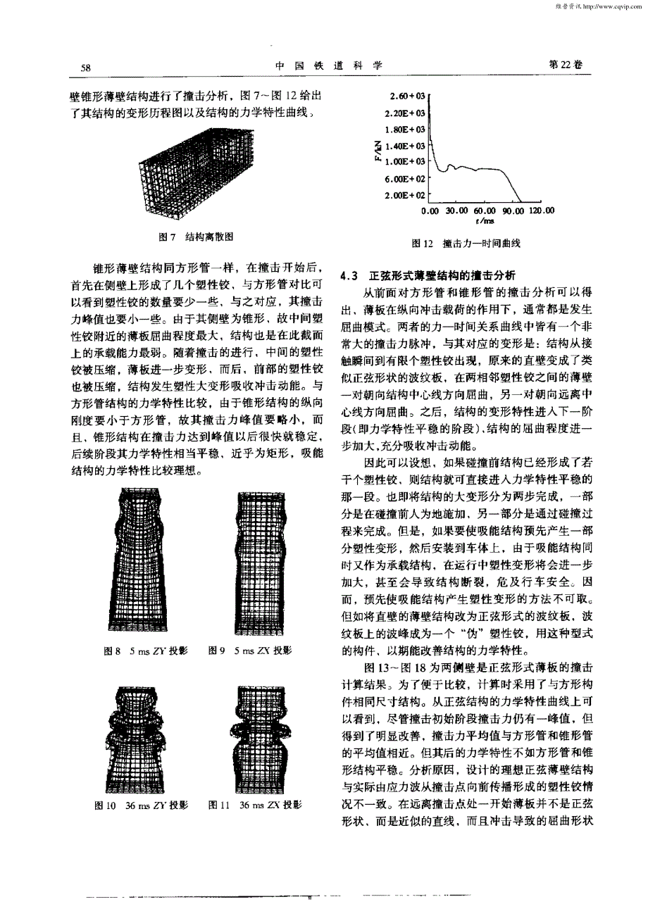 车辆吸能部件的薄壁结构碰撞研究_第4页