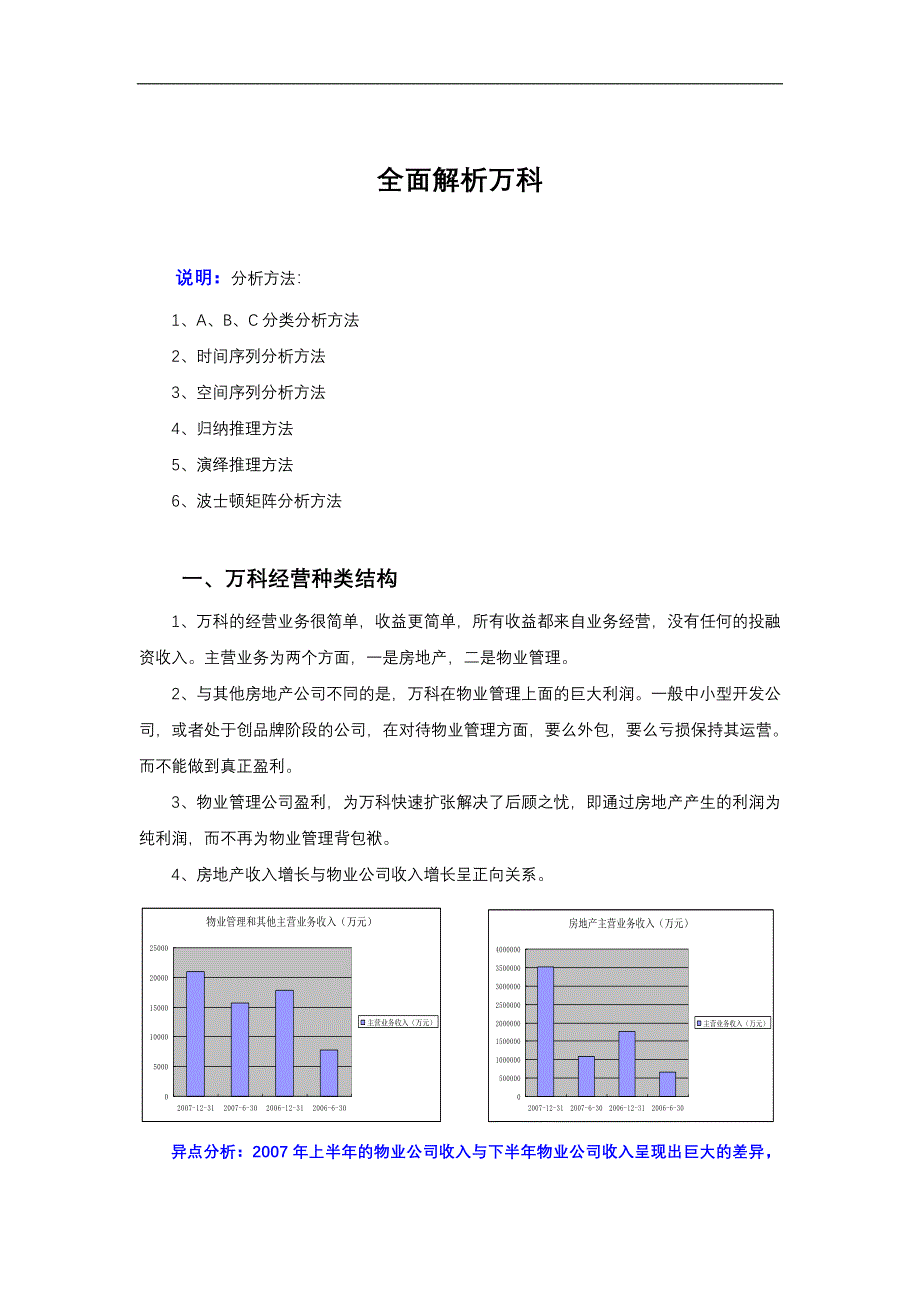 全面解析万科-万科地产研究-40页_第1页