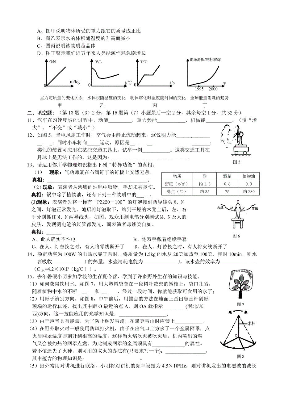 中考物理总动员试题及答案_第2页