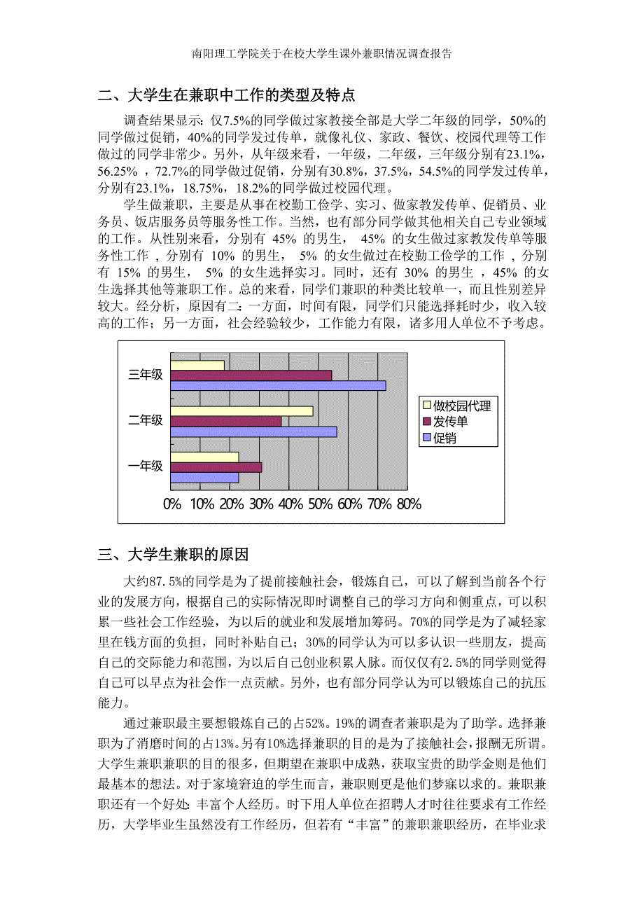 关于在校大学生的兼职情况的调查报告_第3页